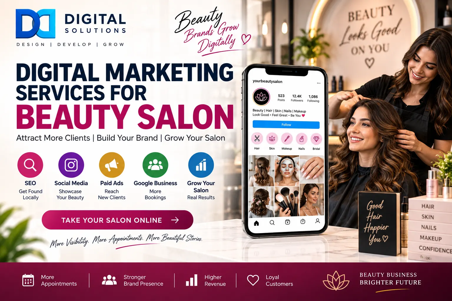 Digital Marketing Services for Beauty Salon