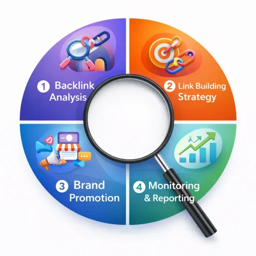 Off-page SEO process infographic